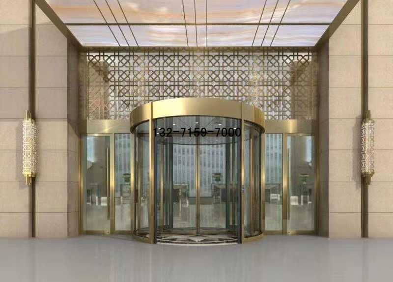 玫瑰金電動旋轉(zhuǎn)門 玫瑰金電動旋轉(zhuǎn)門