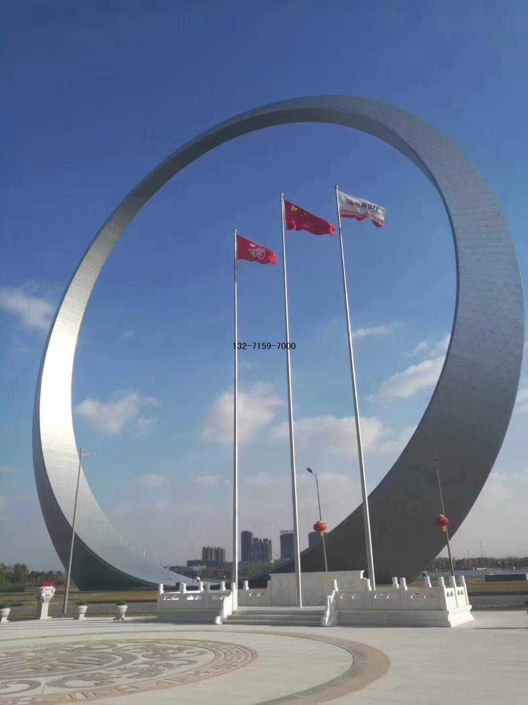 鄭州不銹鋼錐形旗桿安裝