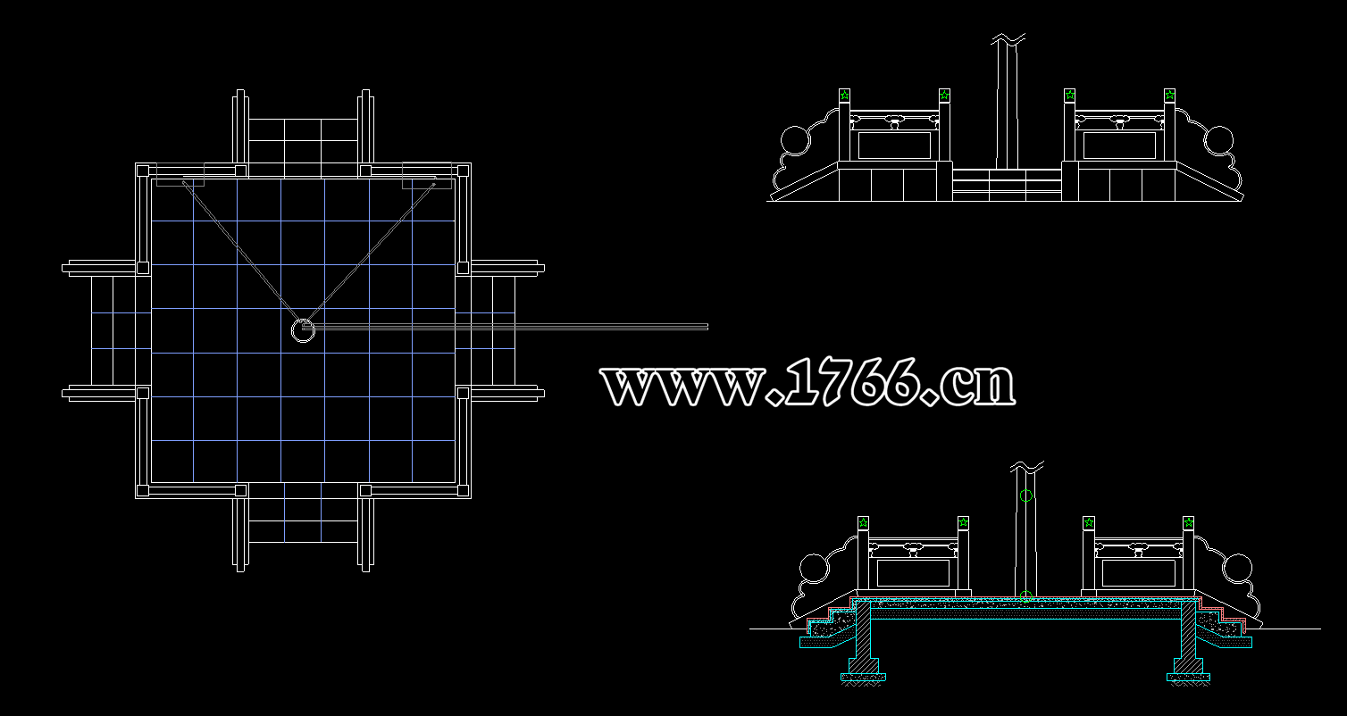 漢白玉旗臺設計圖