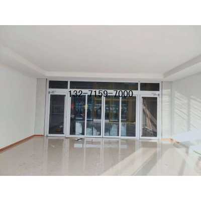 乳白色型材自動感應(yīng)門，鄭州松下150自動感應(yīng)門代理商圖1