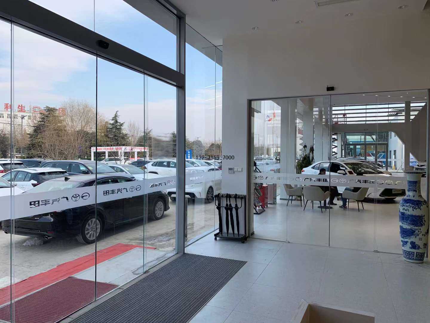汽車4s店自動感應鋼化玻璃門