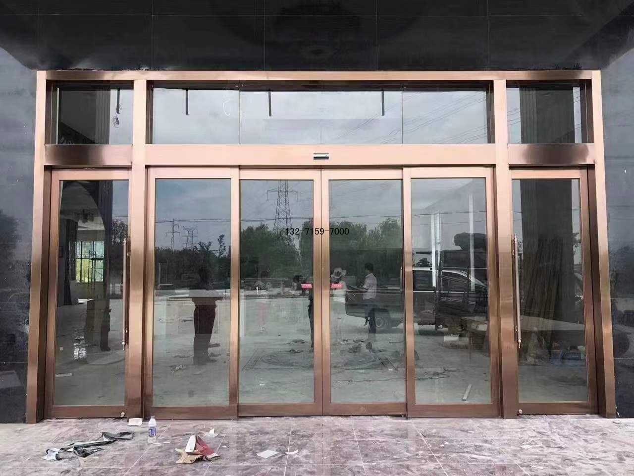 鄭州安裝玫瑰金自動(dòng)感應(yīng)門(mén)的廠家