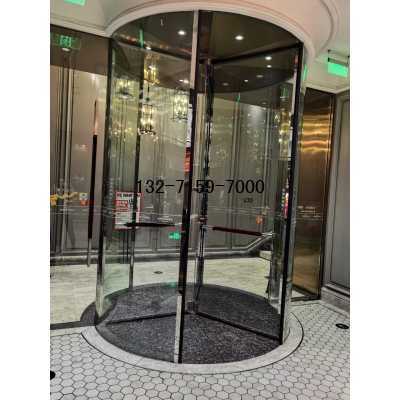 電動(dòng)三翼自動(dòng)旋轉(zhuǎn)水晶門玻璃尺寸圖紙及自動(dòng)旋轉(zhuǎn)門安裝結(jié)構(gòu)切面圖圖3