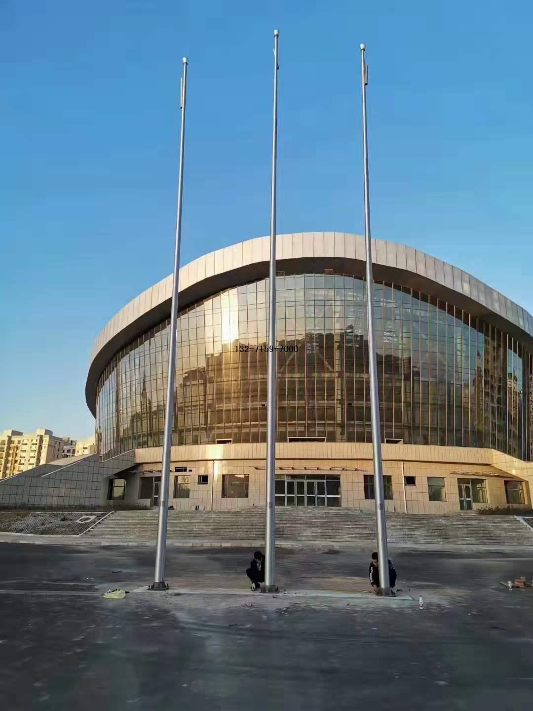 長(zhǎng)治不銹鋼錐形旗桿安裝廠家