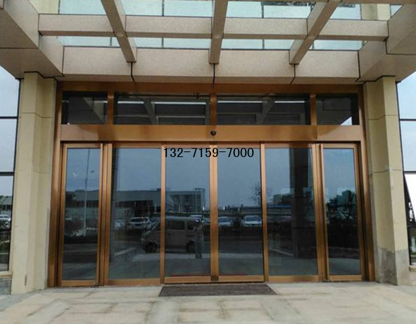 玫瑰金自动感应门 玫瑰金自动感应门