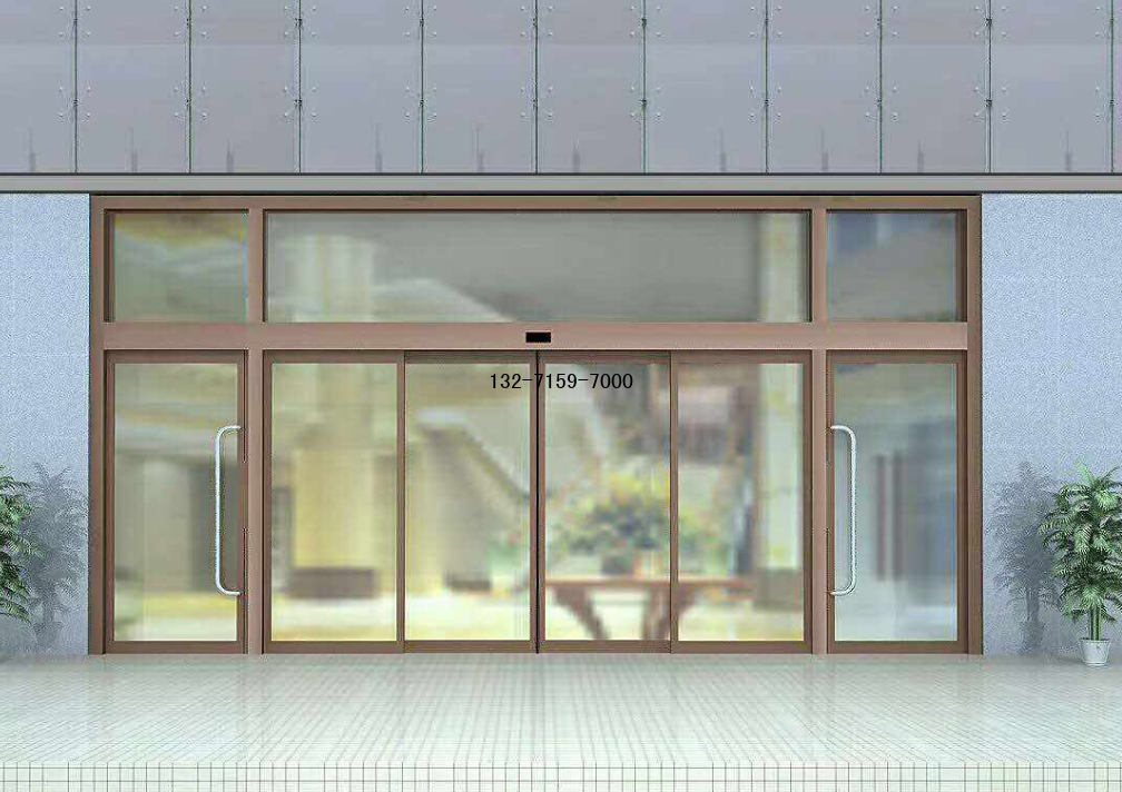 咖啡色自動(dòng)感應(yīng)門