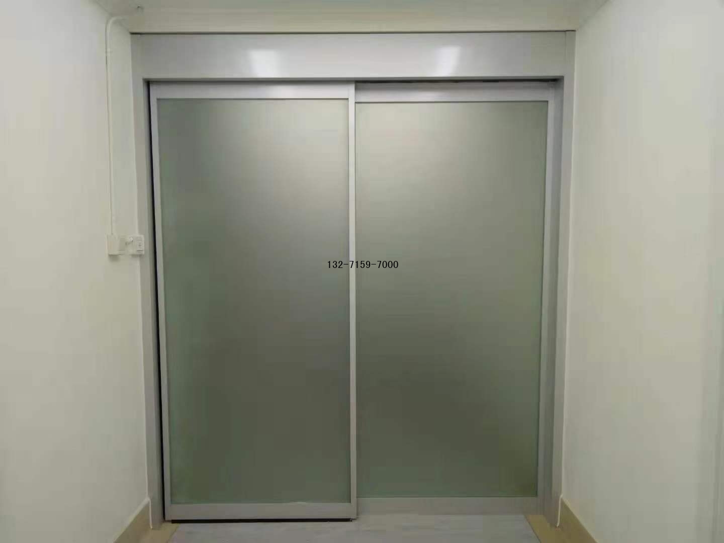 走廊門禁人臉識別電動門安裝