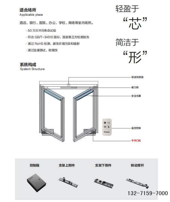 Panasonic地埋式平開門機配件