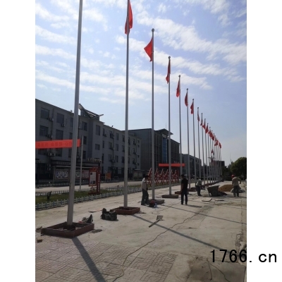 不銹鋼錐形電動(dòng)旗桿圖2