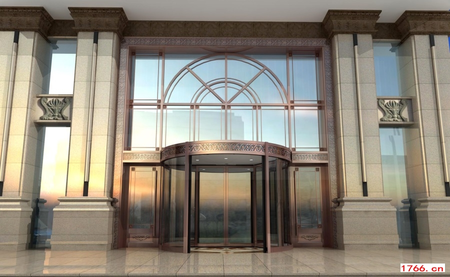 銅板雕塑旋轉(zhuǎn)自動(dòng)門