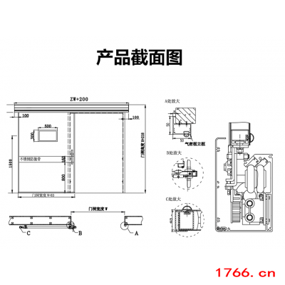 外掛中式氣密自動門圖2