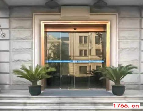 玫瑰金自动感应门