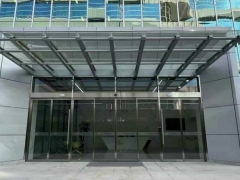 不銹鋼拉絲自動感應門_智能玻璃門