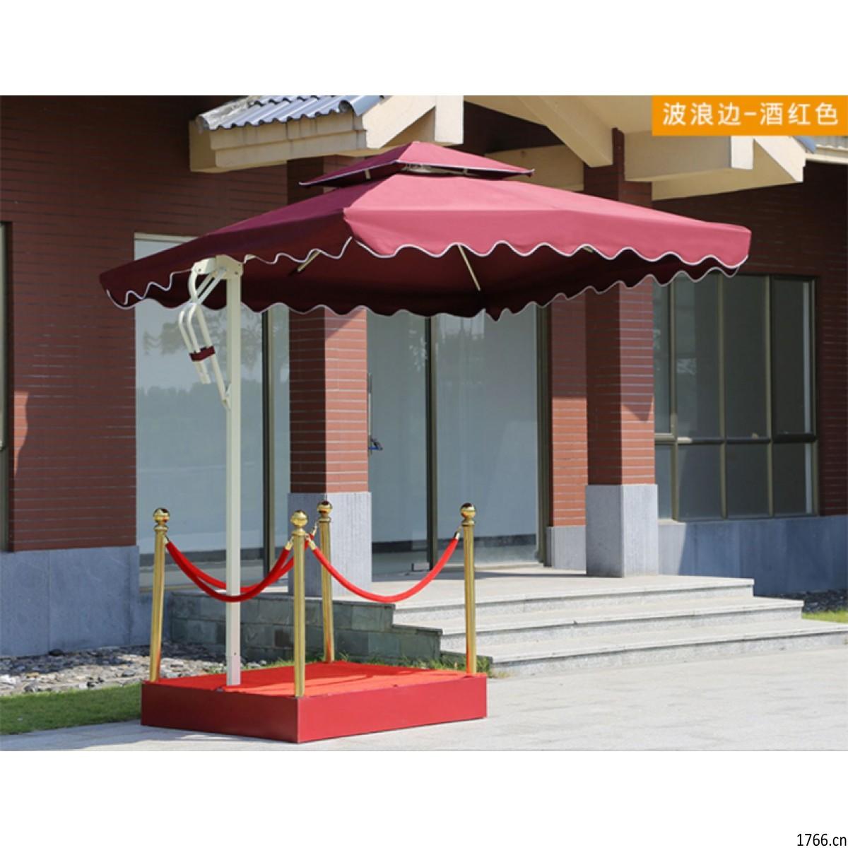 鄭州保安崗?fù)?鄭州站崗臺(tái)遮陽傘 戶外小區(qū)物業(yè)形象站臺(tái)傘,鄭州羅馬太陽傘圖3