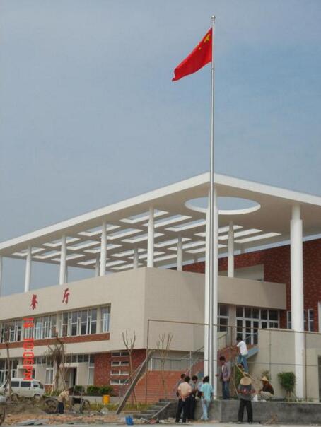 學校旗桿圖片