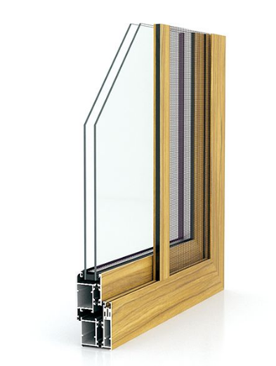 55斷橋內(nèi)置隱紗外平開窗